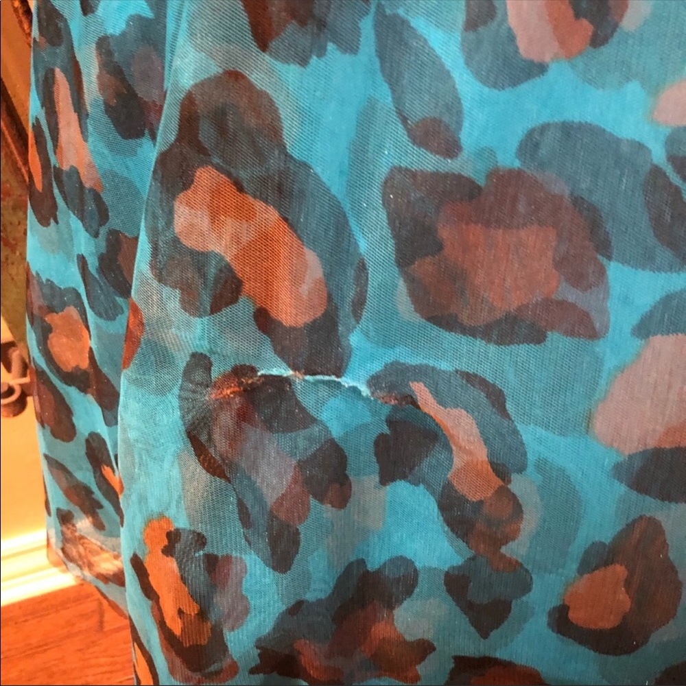 Jovani sz 2 animal print mermaid rhinestone dress - Picture 7 of 7
